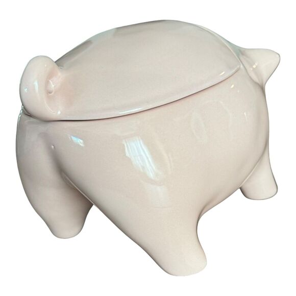Rae Dunn Canister OINK Pink Pig Cookie Jar Lid Farmhouse Rustic HTF New 2022 - Picture 7 of 15